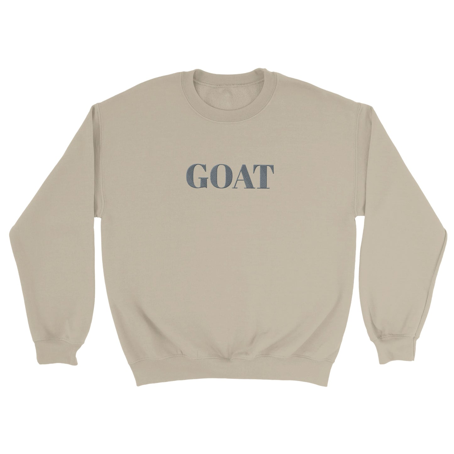 Trendy crewneck sweatshirt- GOAT