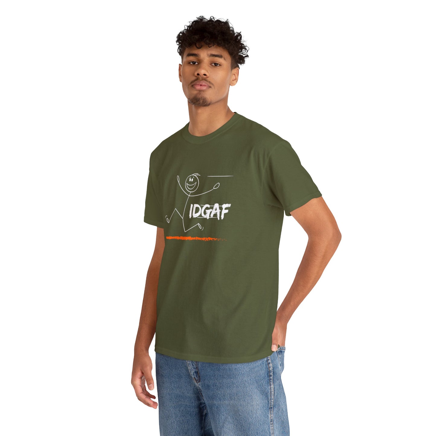 Unisex Heavy Cotton Tee- IDGAF