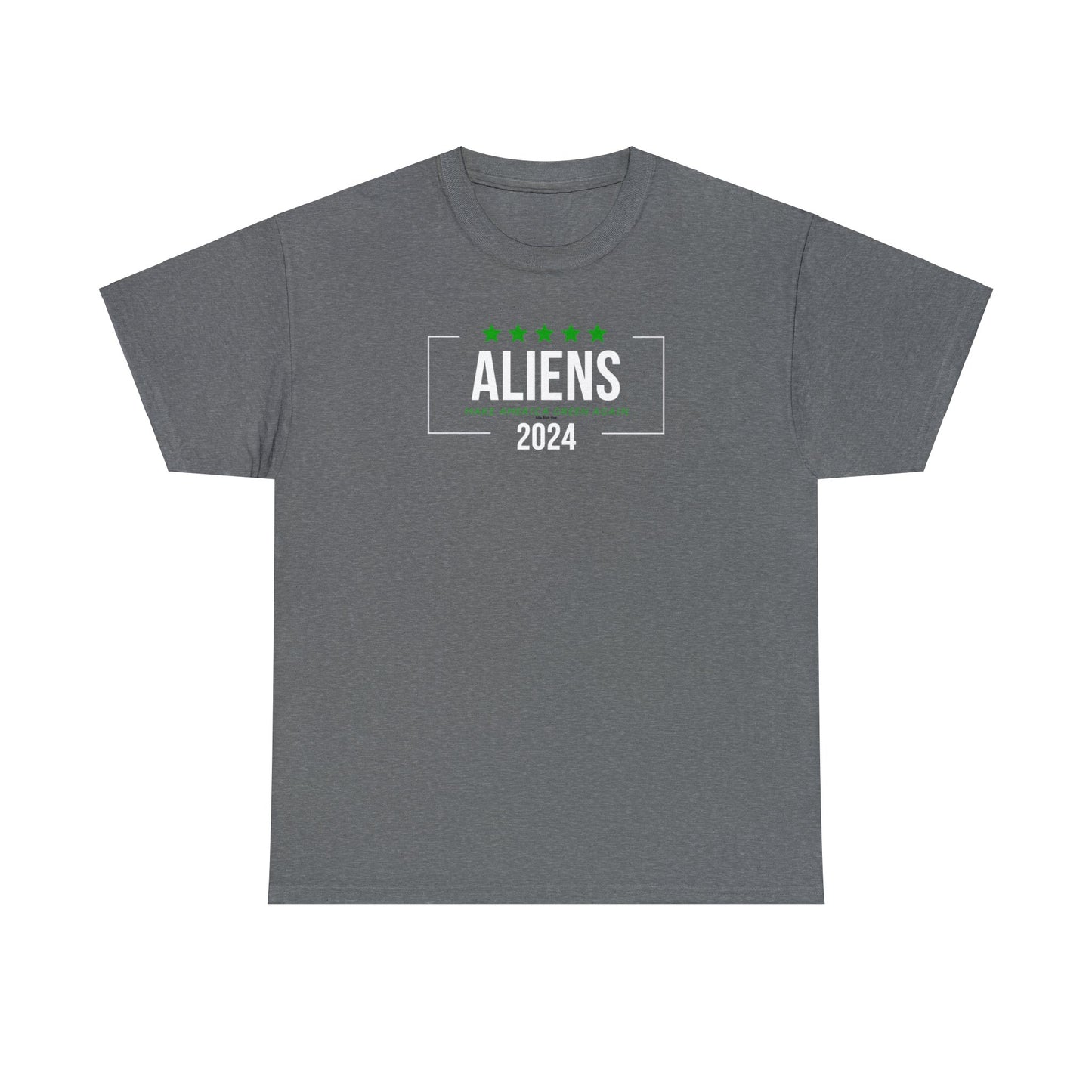 Cotton Tee - Aliens 2024 - Make America Green Again