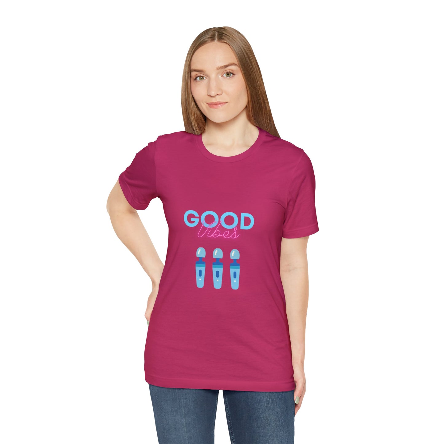 Unisex Jersey Short Sleeve Tee good vibes funny sexton t-shirt women power