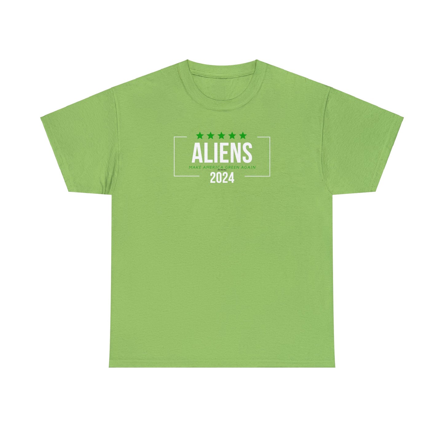 Cotton Tee - Aliens 2024 - Make America Green Again