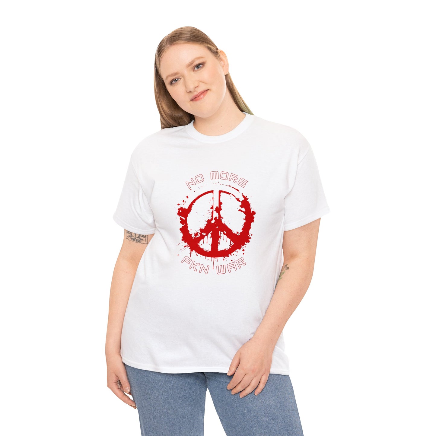 Cotton T-shirt- NO MORE WAR