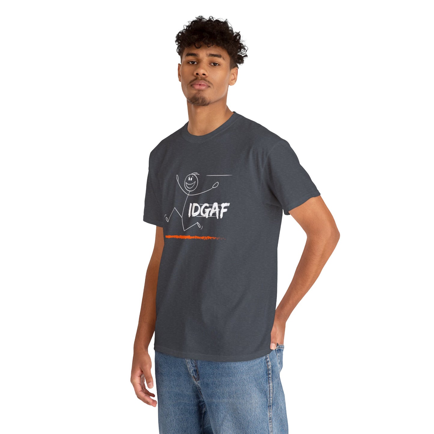 Unisex Heavy Cotton Tee- IDGAF