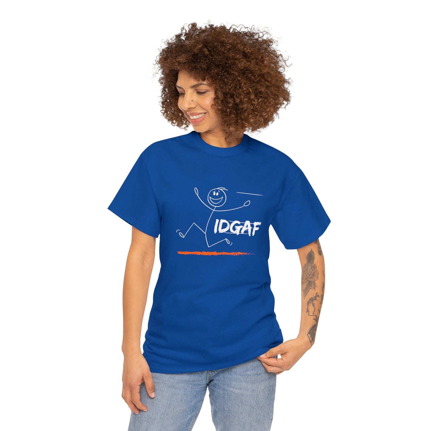 Unisex Heavy Cotton Tee- IDGAF