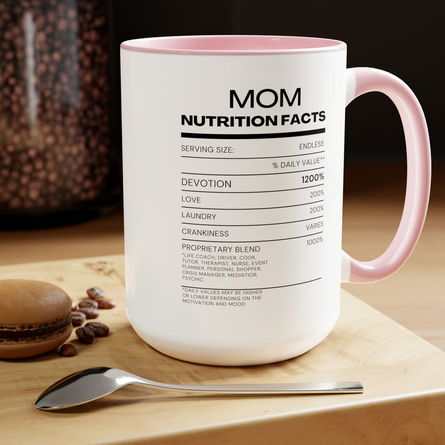 Coffee Mug - Mom Nutrition Facts