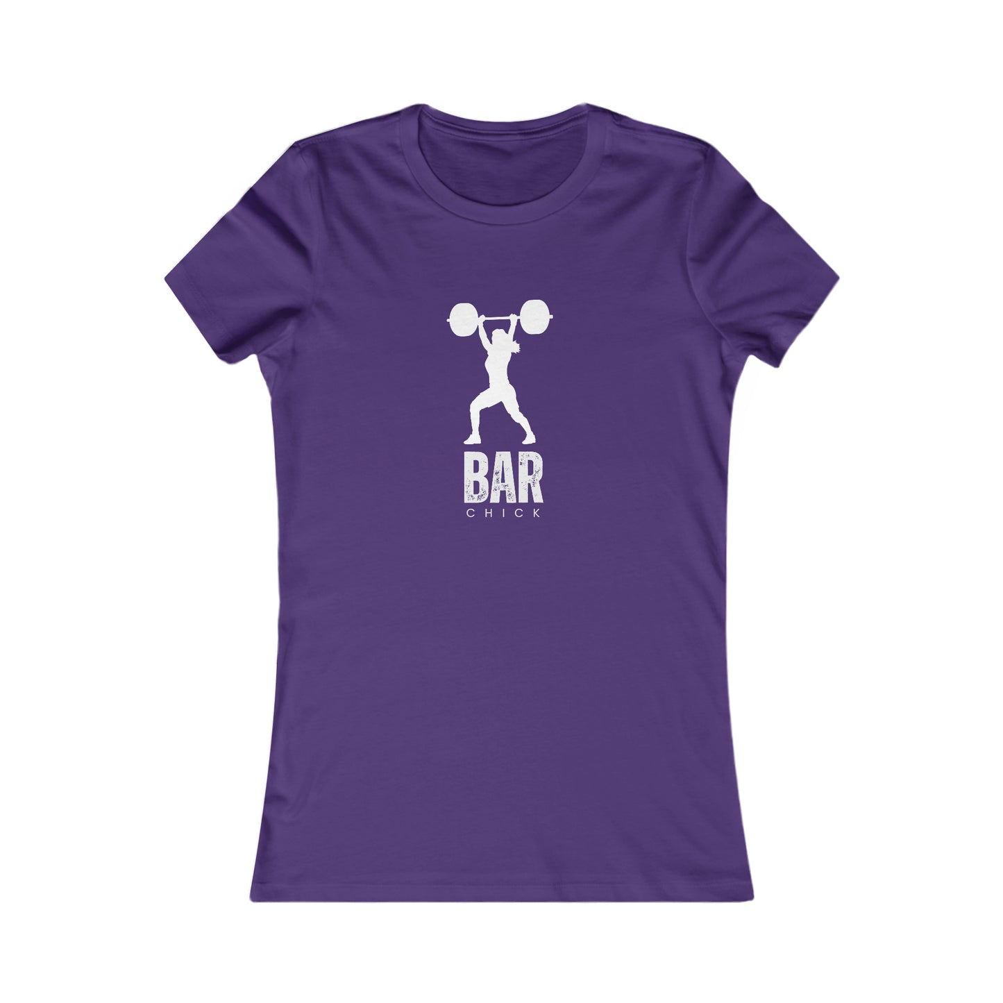 Fitted Women's fitness t-shirt- weightlifting tee- Bar Chick