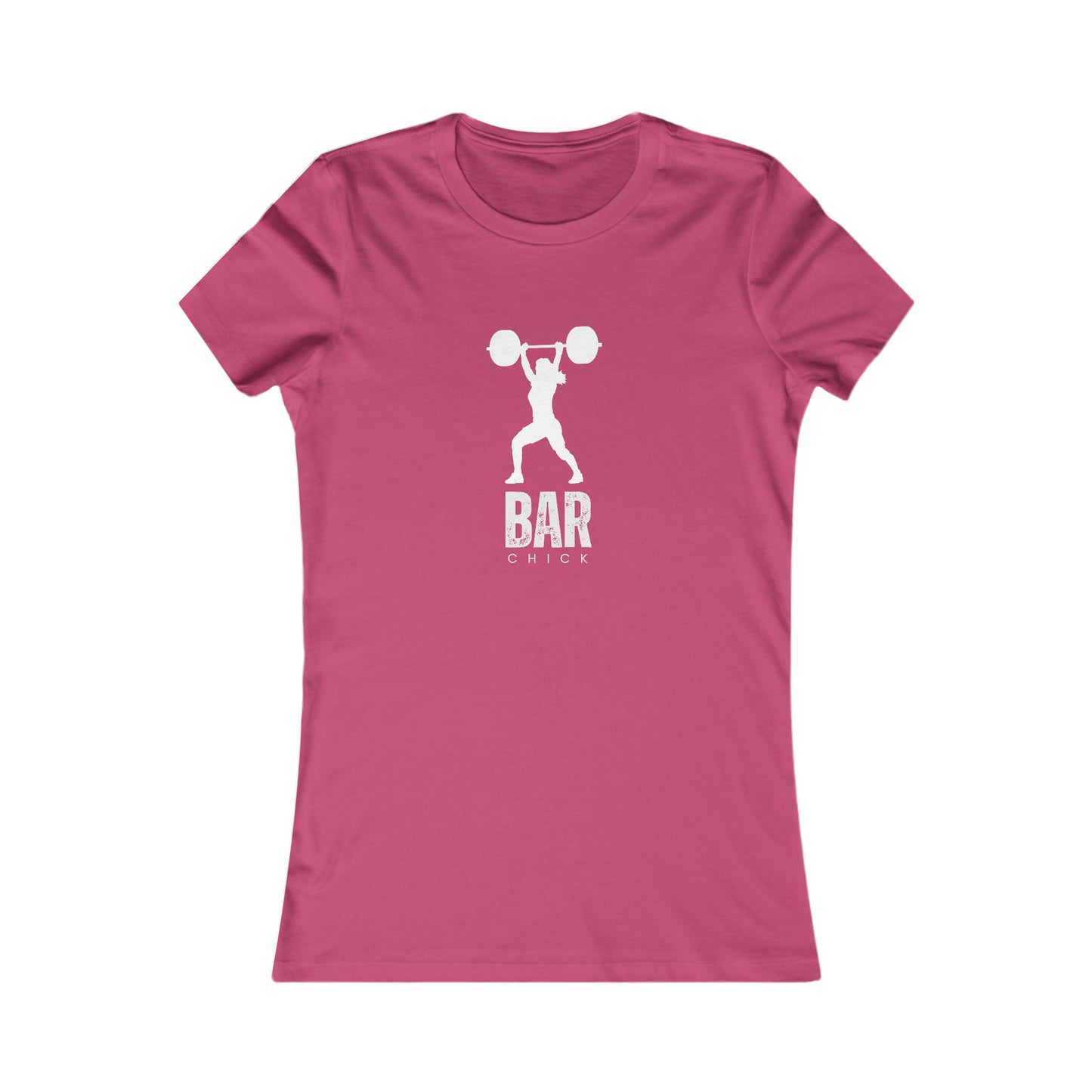 Fitted Women's fitness t-shirt- weightlifting tee- Bar Chick