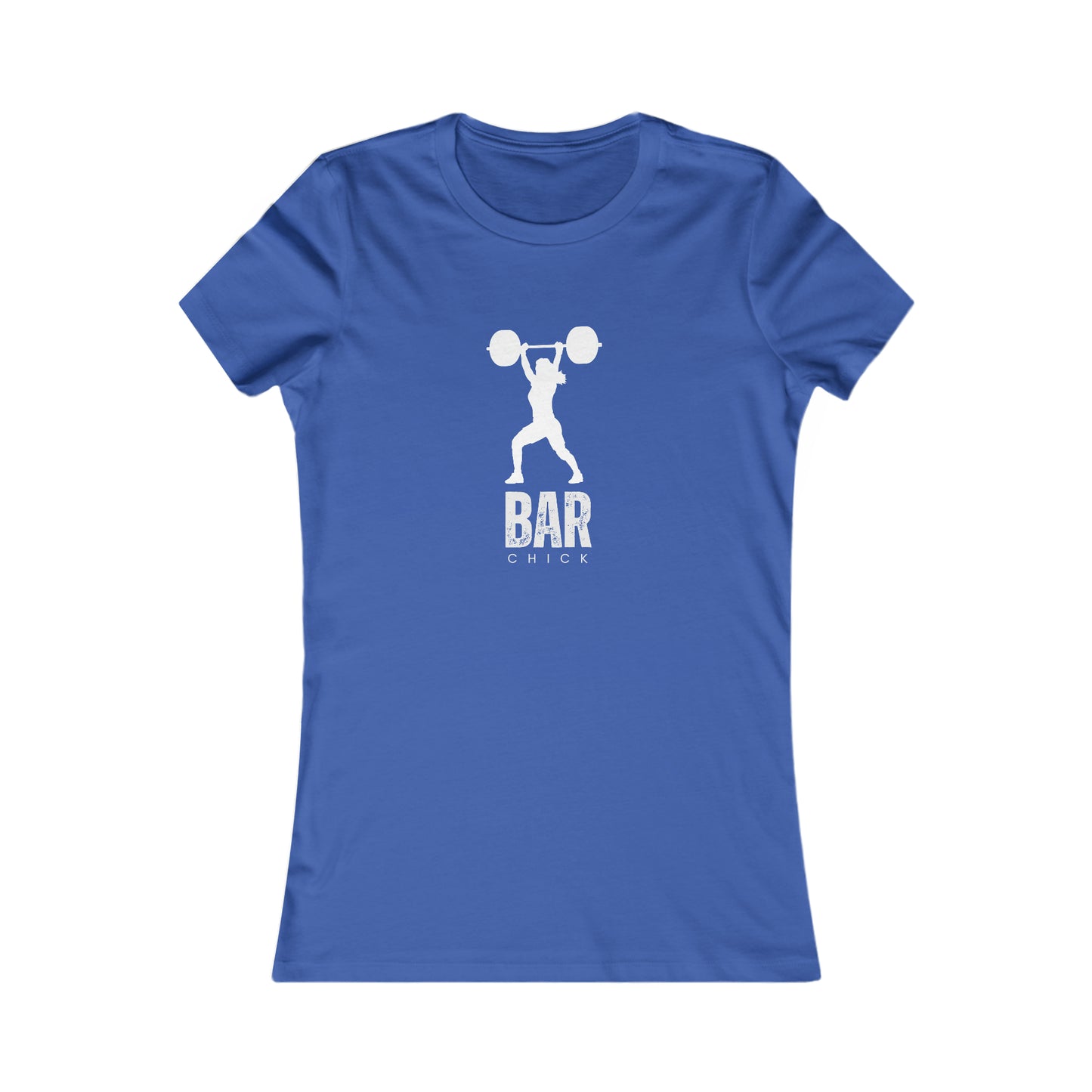 Fitted Women's fitness t-shirt- weightlifting tee- Bar Chick