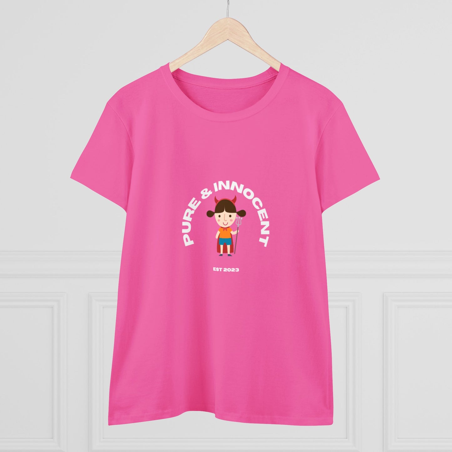 Women's Midweight Cotton Tee - Pure and Innocent