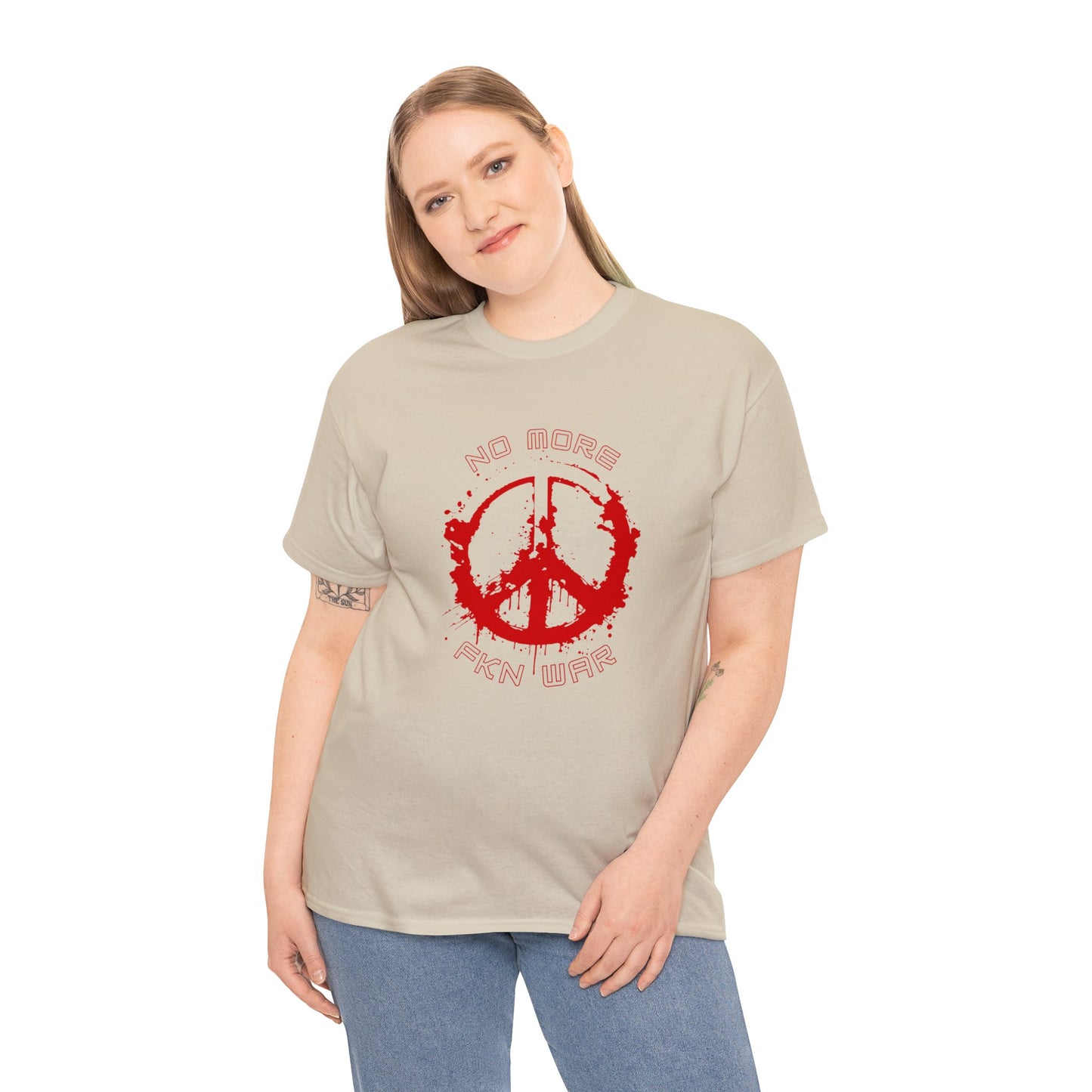 Cotton T-shirt- NO MORE WAR