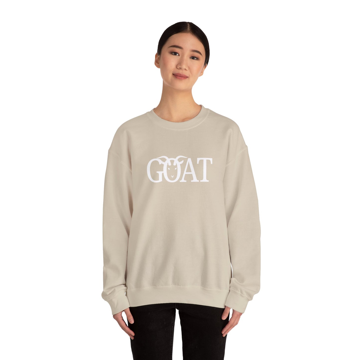 Trendy Crewneck Sweatshirt- GOAT