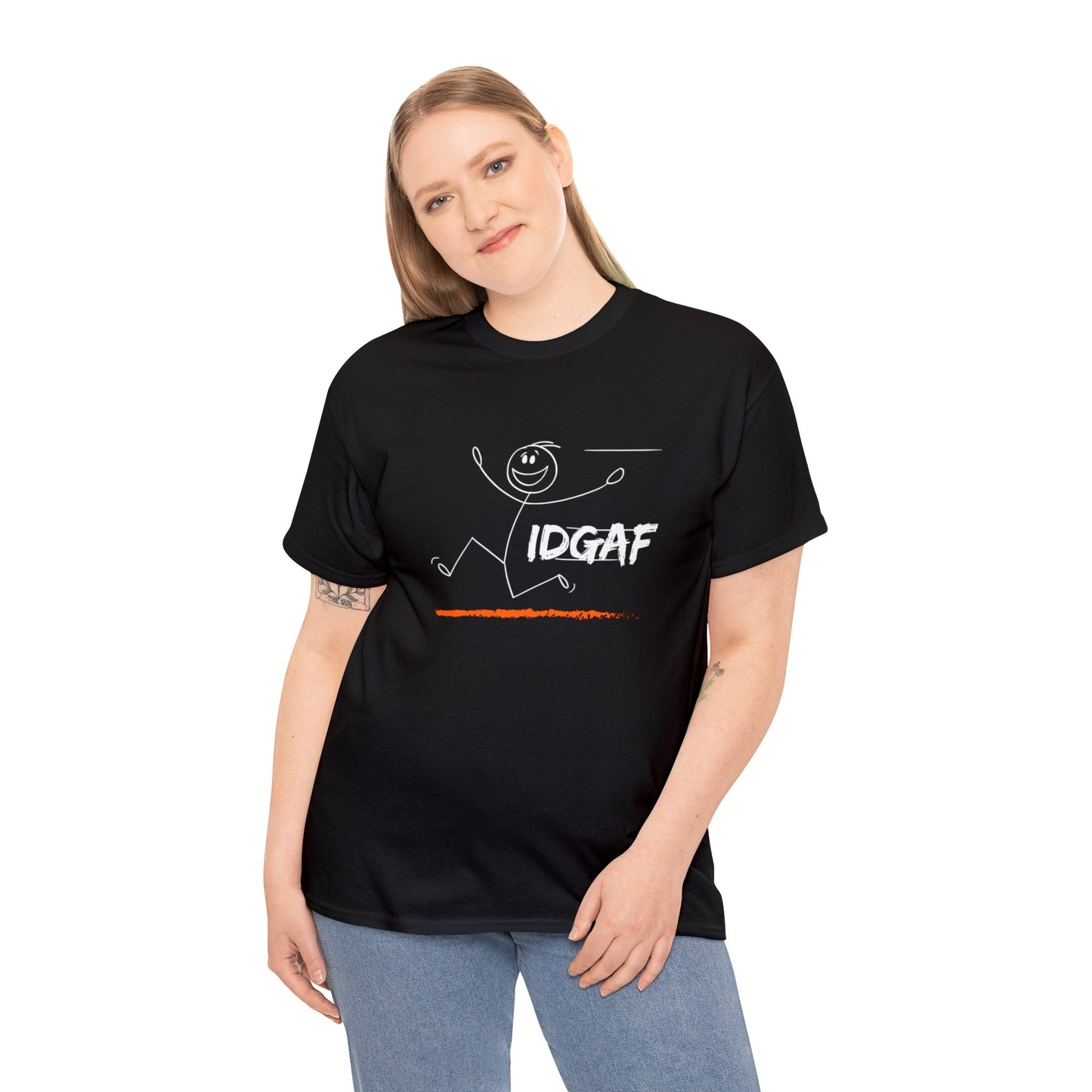 Unisex Heavy Cotton Tee- IDGAF