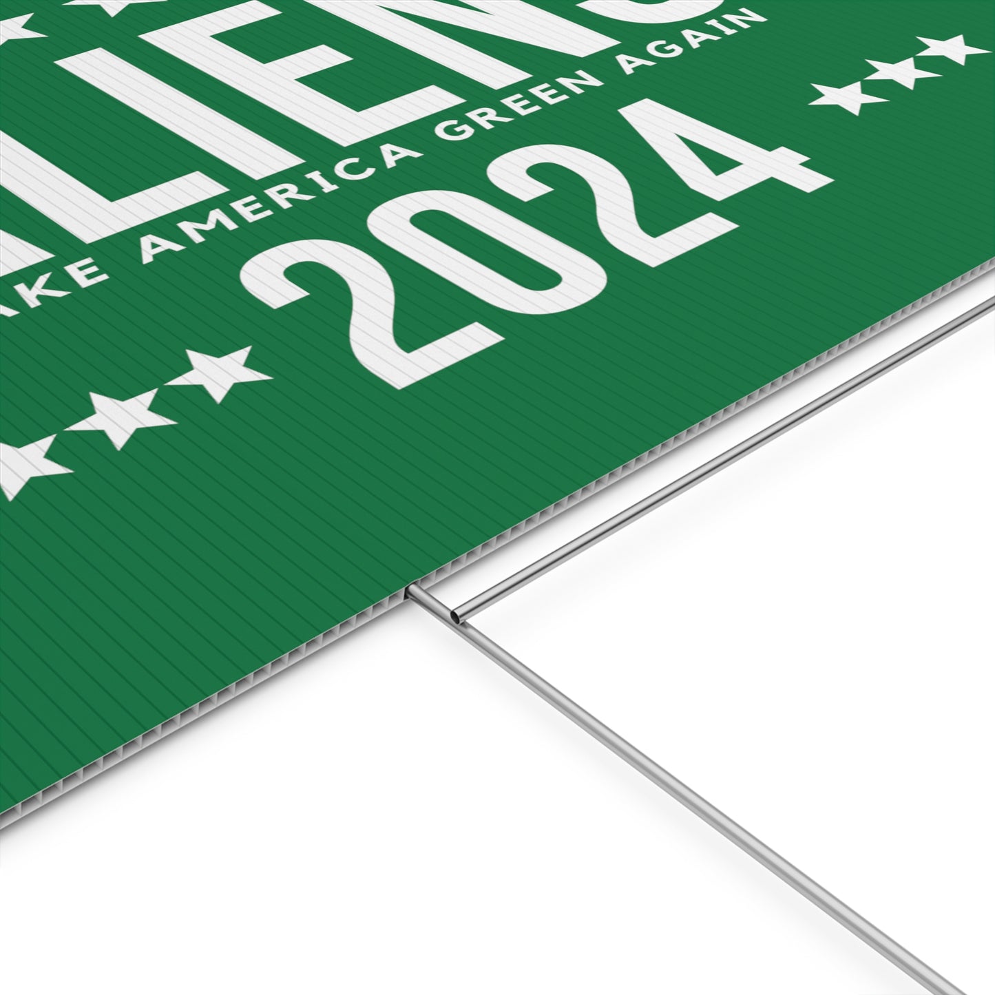 Funny political election Plastic Yard Sign Aliens 2024