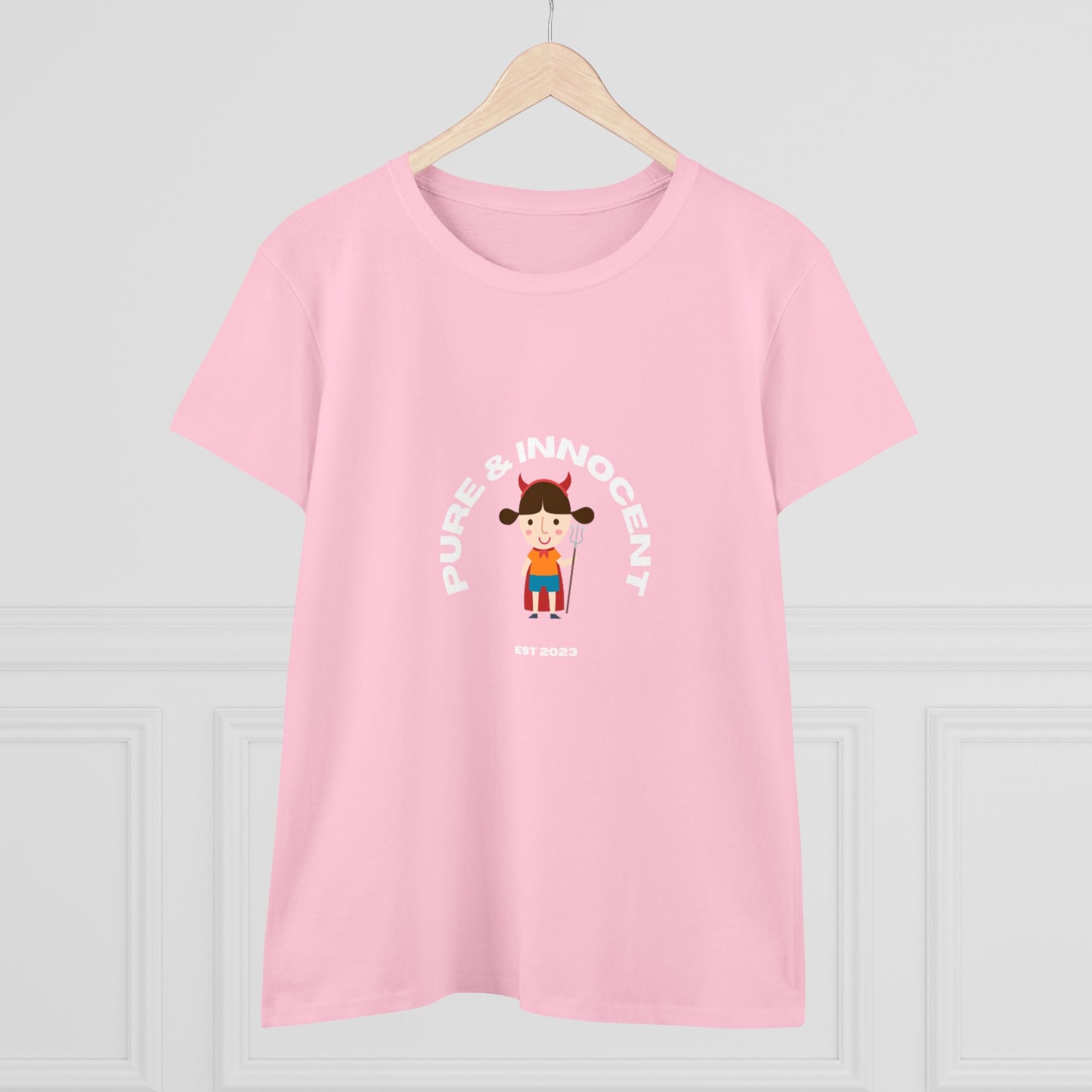 Women's Midweight Cotton Tee - Pure and Innocent