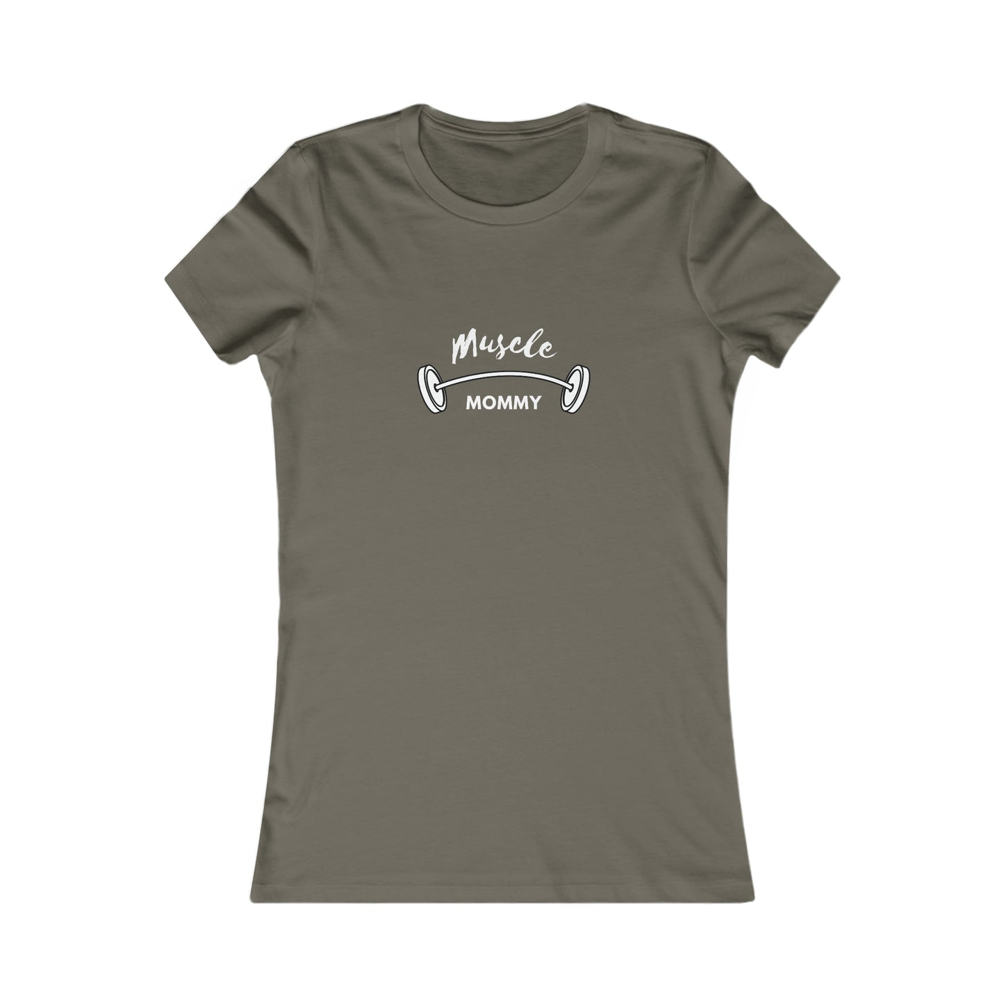 Women's Fitness t-shirt- Muscle Mommy- Fitted tee