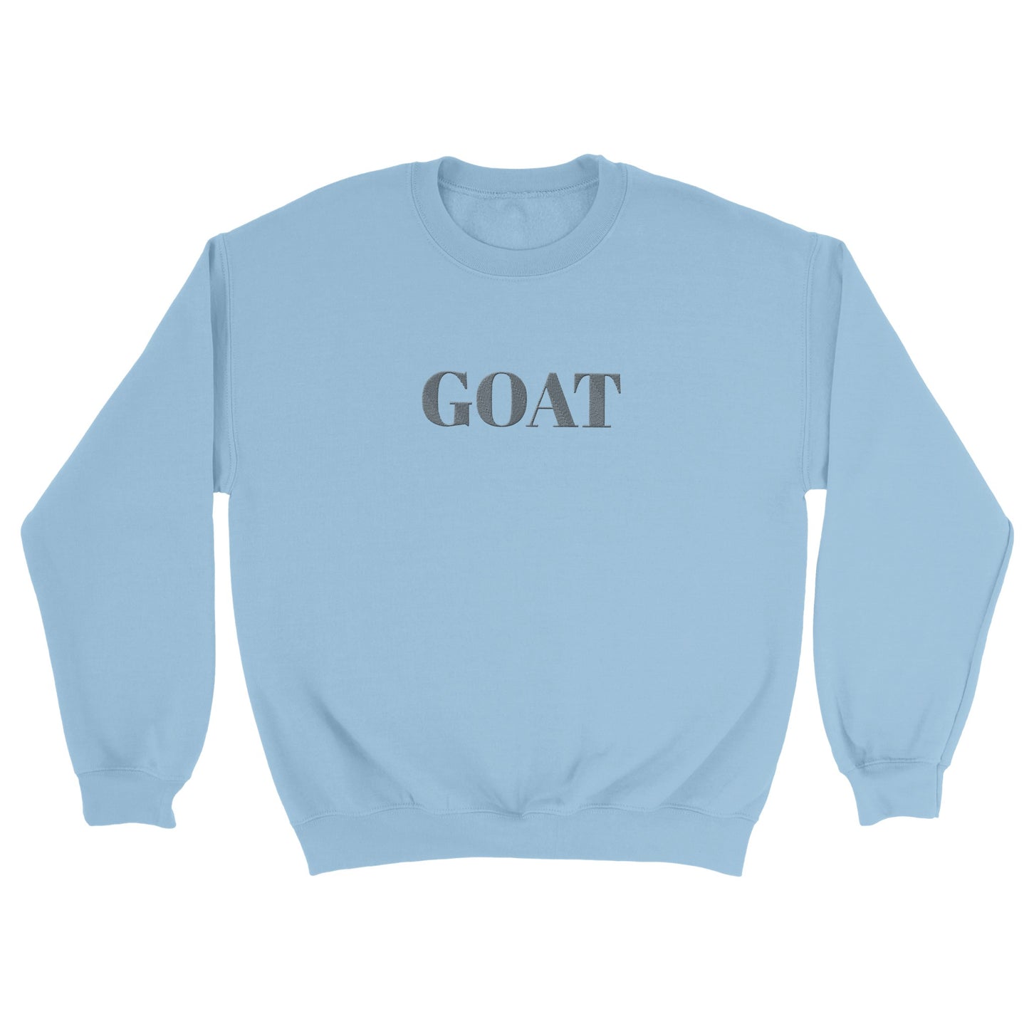 Trendy crewneck sweatshirt- GOAT