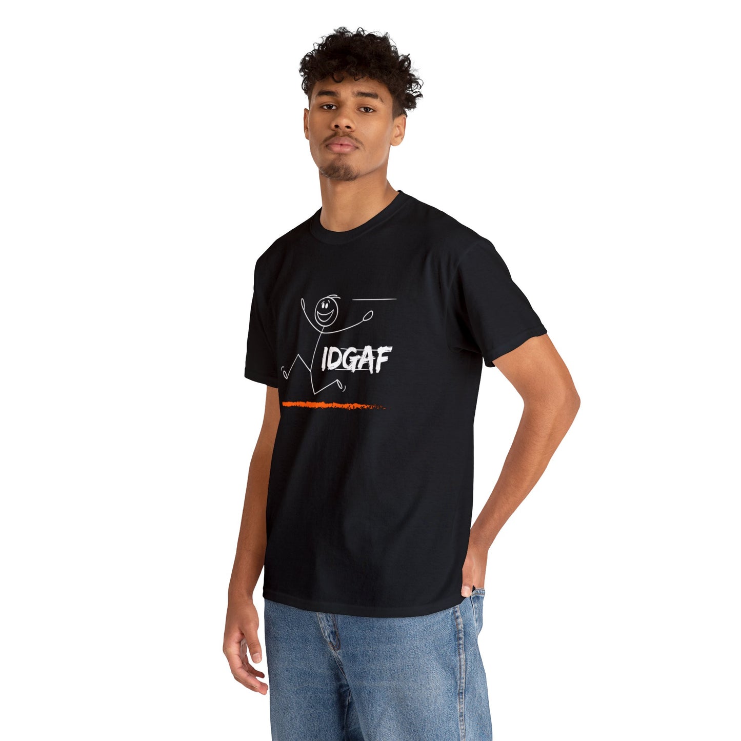 Unisex Heavy Cotton Tee- IDGAF