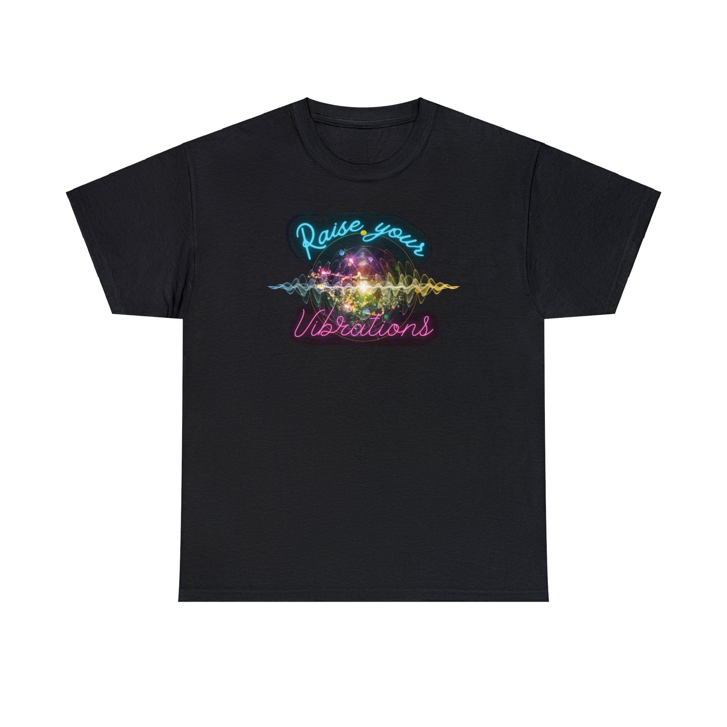 Unisex Heavy Cotton Tee- Raise Your Vibrations