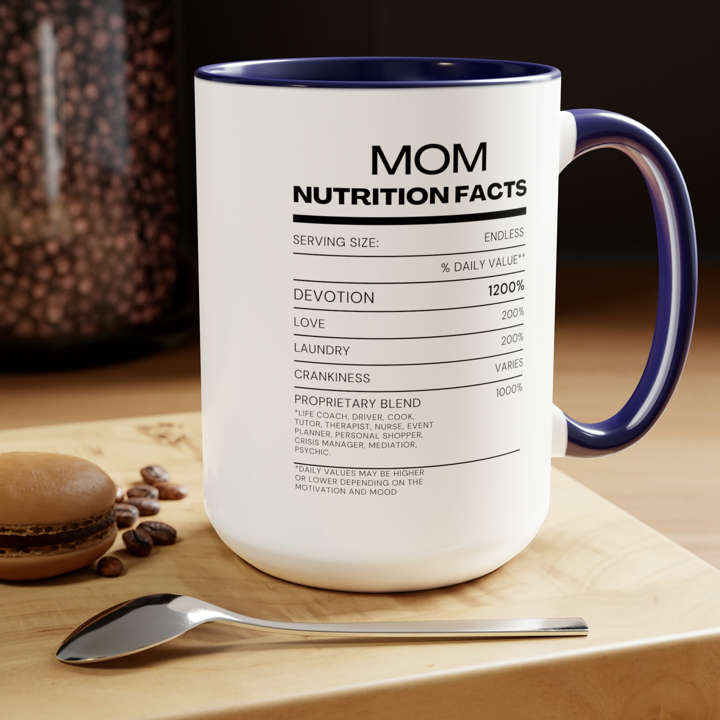 Coffee Mug - Mom Nutrition Facts