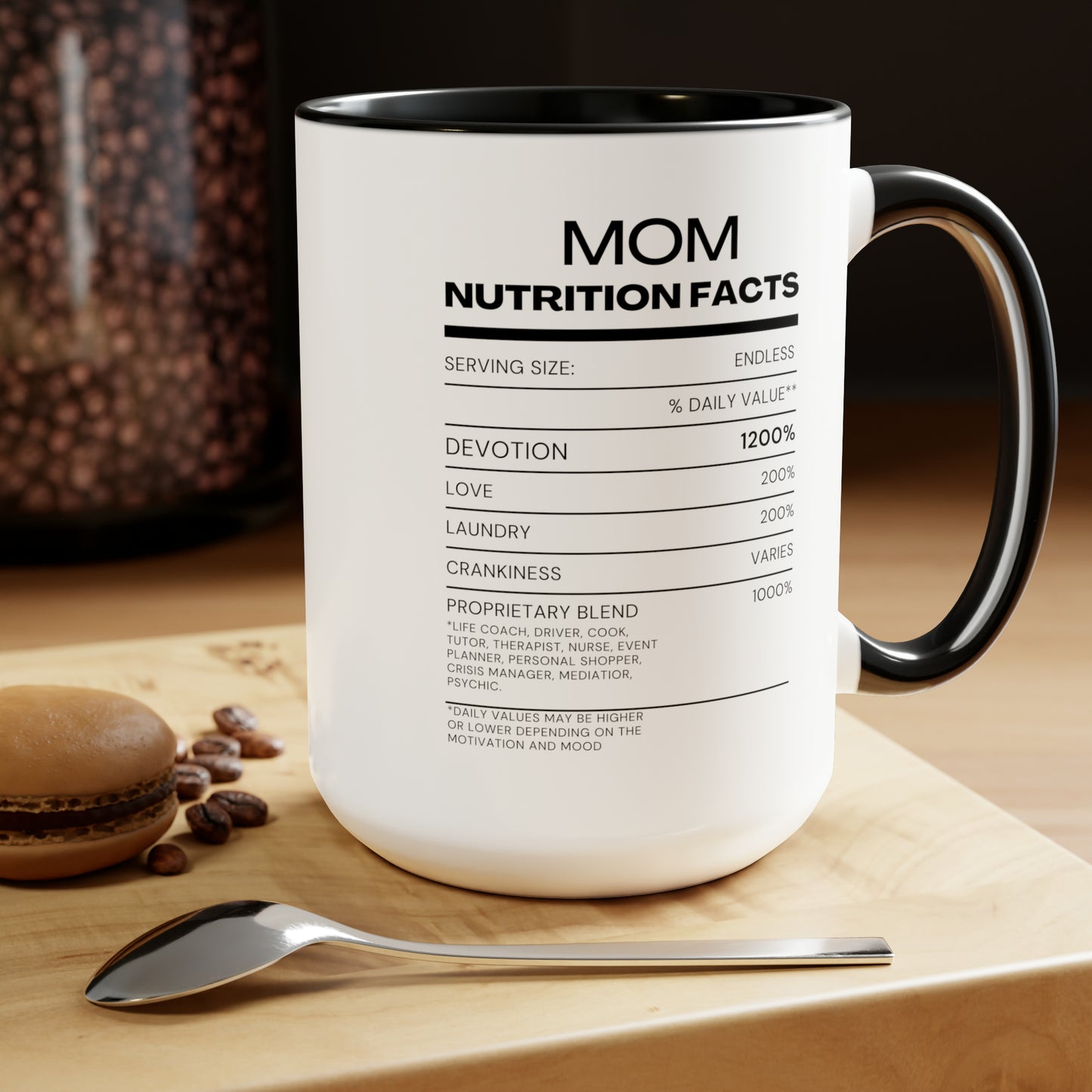 Coffee Mug - Mom Nutrition Facts