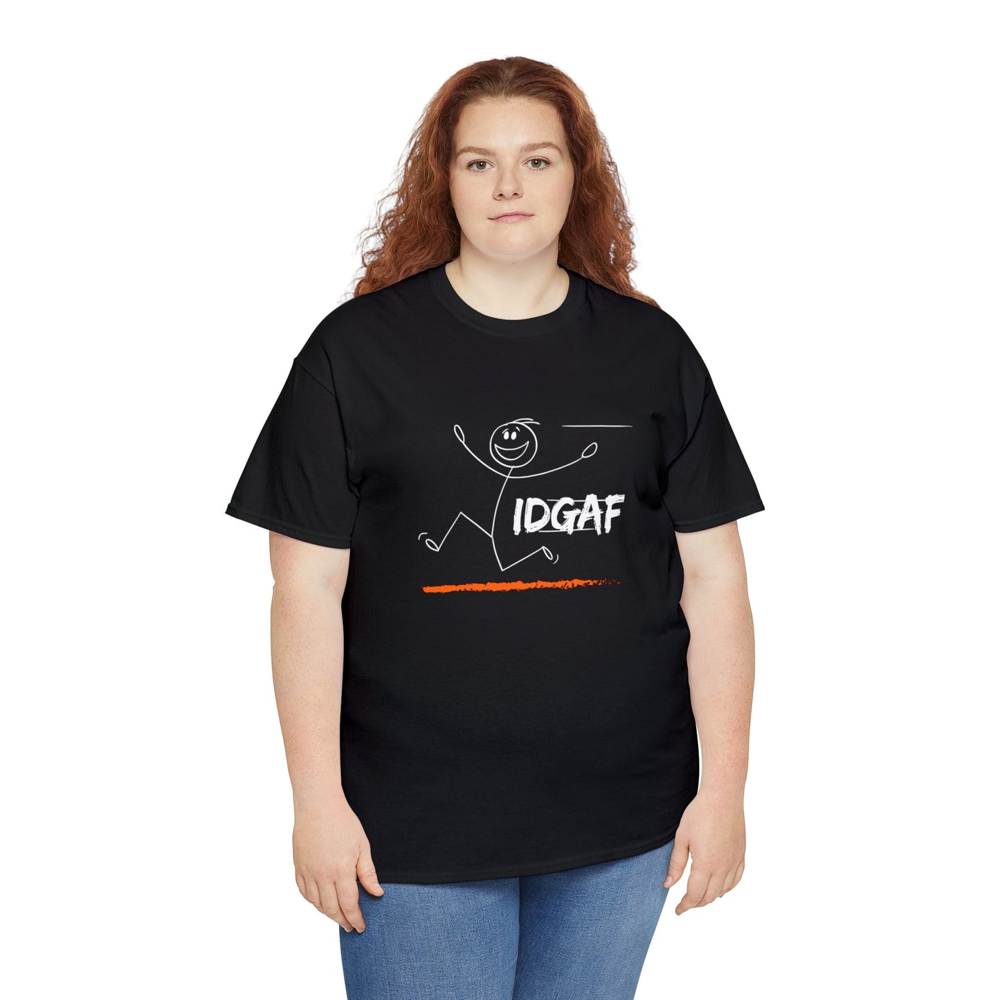 Unisex Heavy Cotton Tee- IDGAF