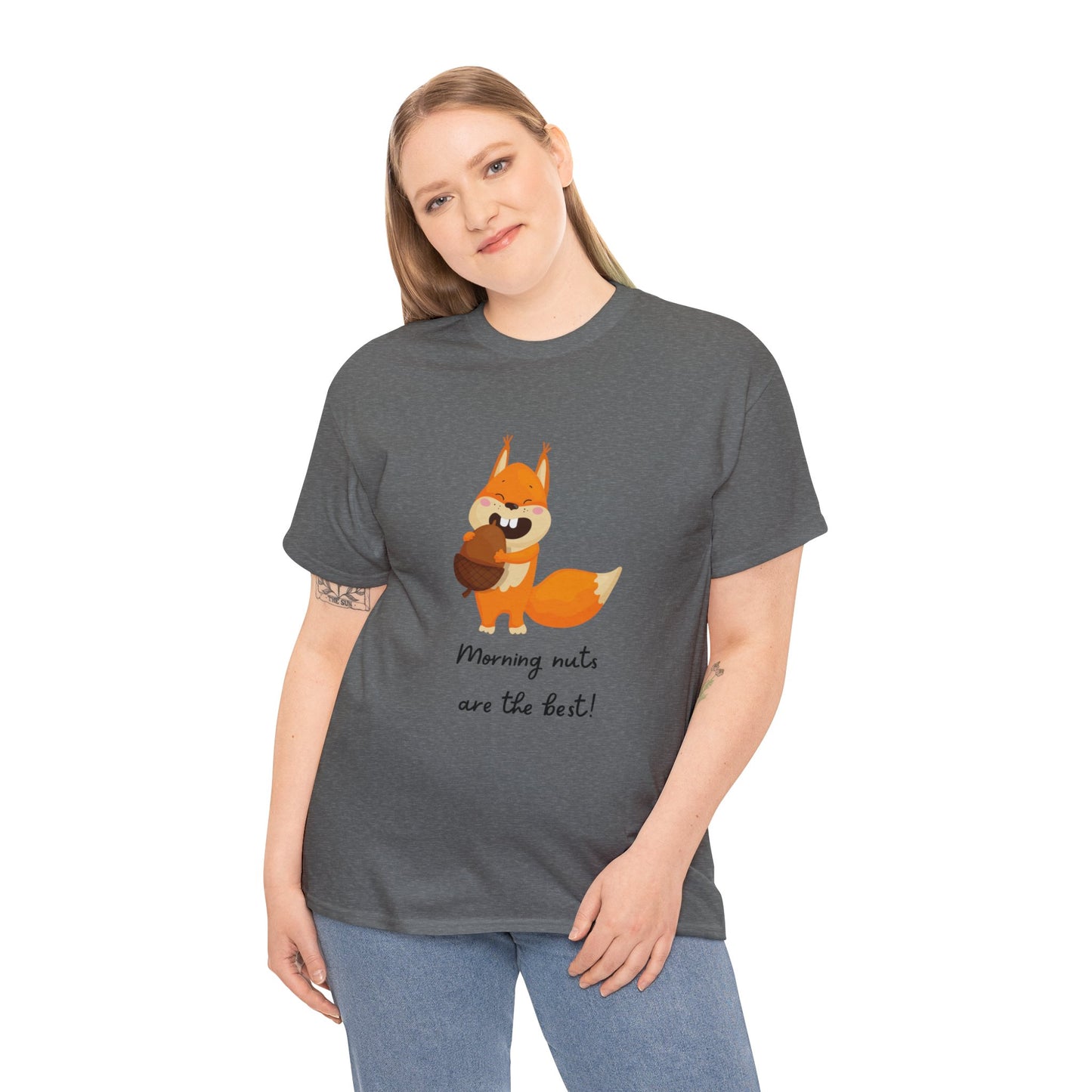 Squirrel & nuts humor funny apperal t-shirt Unisex Heavy Cotton Tee funny t-shirt gift