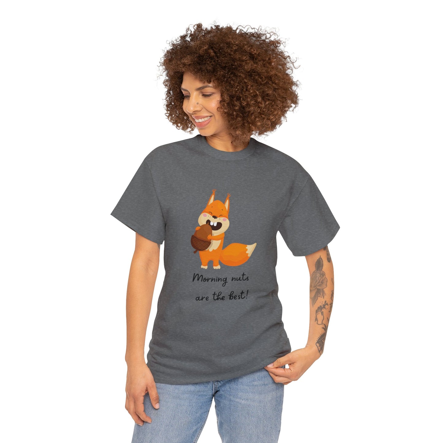 Squirrel & nuts humor funny apperal t-shirt Unisex Heavy Cotton Tee funny t-shirt gift