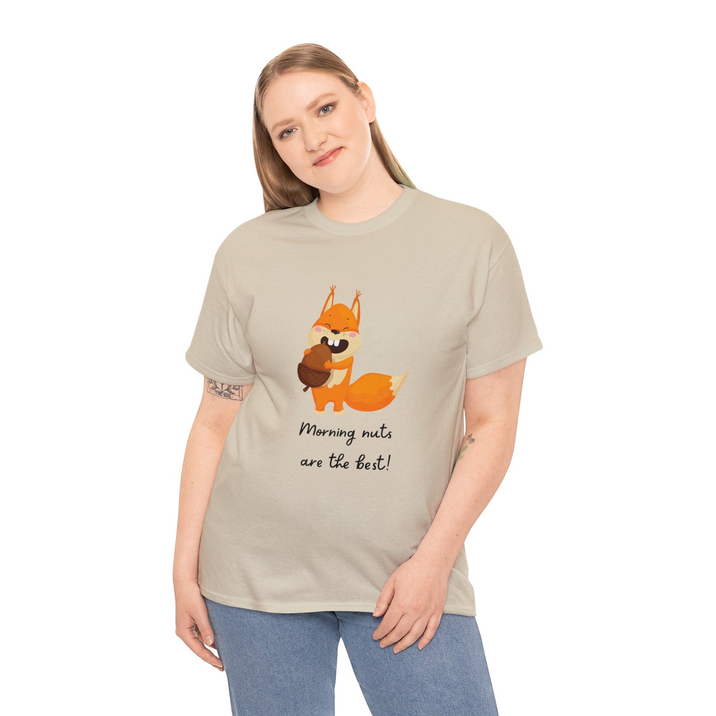 Squirrel & nuts humor funny apperal t-shirt Unisex Heavy Cotton Tee funny t-shirt gift