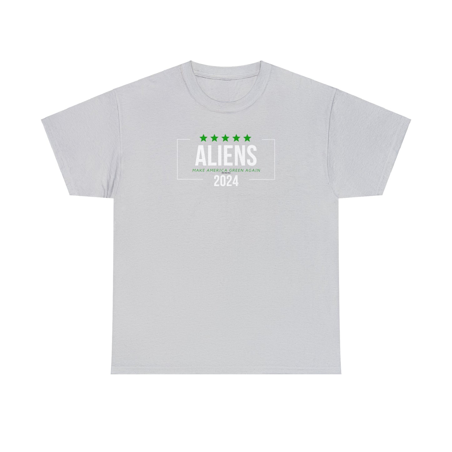 Cotton Tee - Aliens 2024 - Make America Green Again